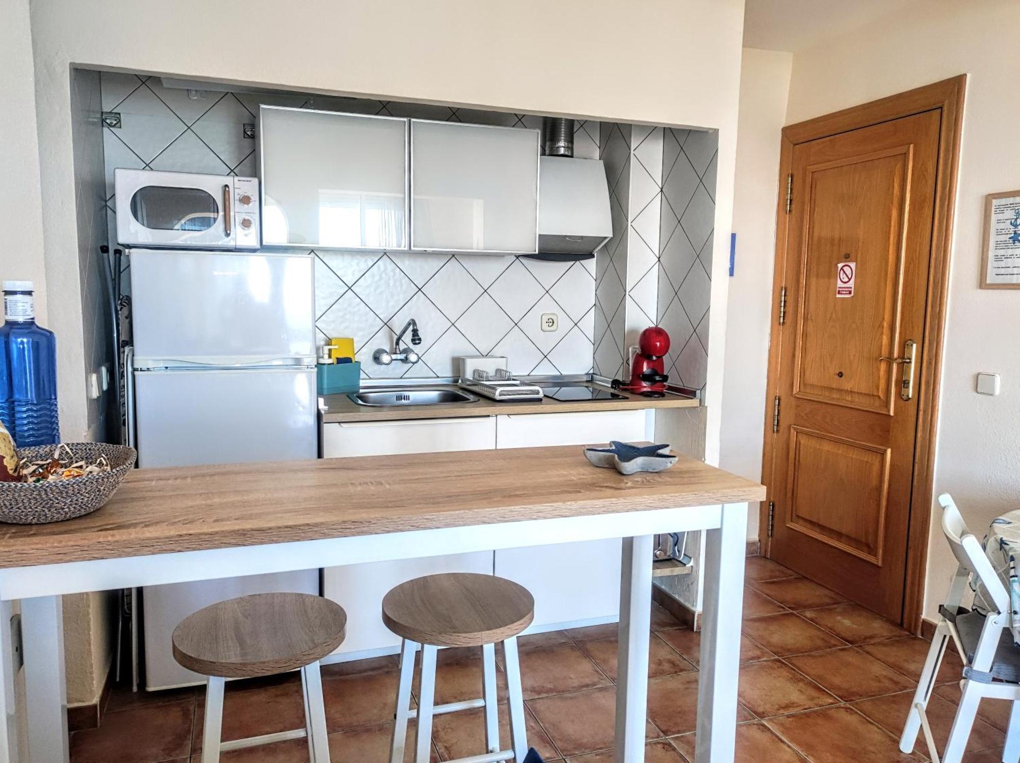 Apartamento Mar Azul, Primera Linea De Playa Sitio de Calahonda Luaran gambar